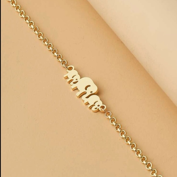 Gold Elephant Bracelet - Picture 3 of 4